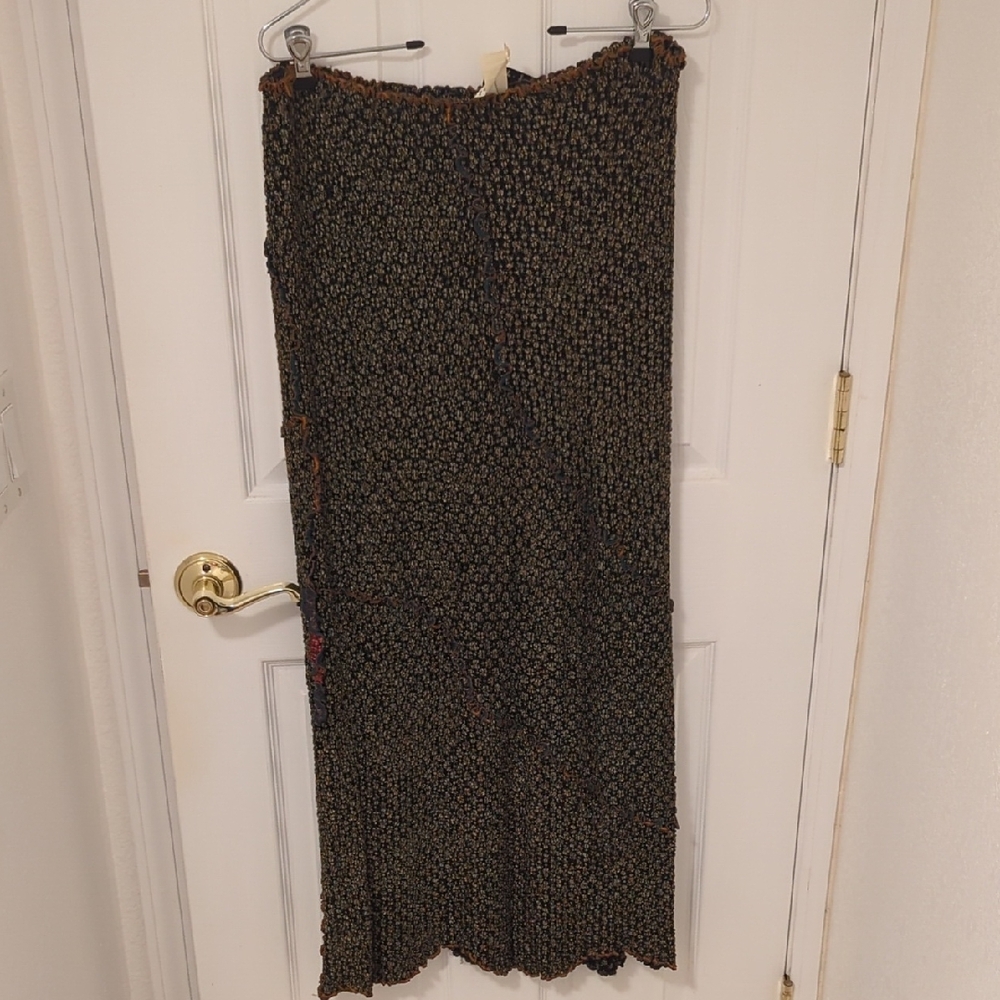 Vintage French Dressing Popcorn Lace Maxi Mermaid Skirt